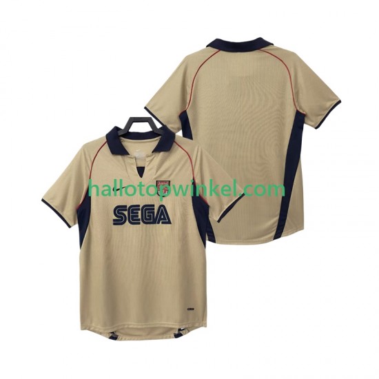 Arsenal Voetbalshirt 2001 2002 Retro Heren Uit Tenue Korte Mouw