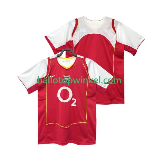 Arsenal Voetbalshirt 2005 Retro Heren Thuis Tenue 2004 Korte Mouw
