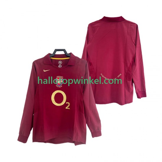Arsenal Voetbalshirt 2005 Retro Heren Thuis Tenue 2006 Lange Mouw