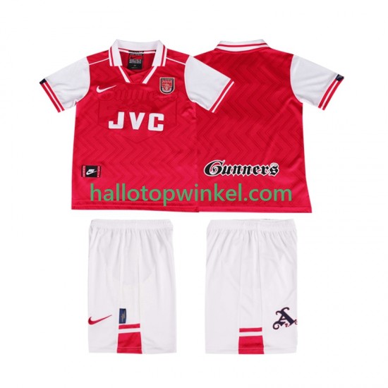 Arsenal Voetbalshirt 1996 1997 Retro Kleuters/Kids Thuis Tenue Korte Mouw