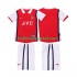 Arsenal Voetbalshirt 1998 Retro Kleuters/Kids Thuis Tenue 1999 Korte Mouw