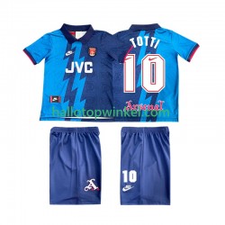 Arsenal Voetbalshirt TOTTI 10 1995 1996 Retro Kleuters/Kids Uit Tenue Korte Mouw