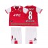 Arsenal Voetbalshirt WRIGHT 8 1996 1997 Retro Kleuters/Kids Thuis Tenue Korte Mouw