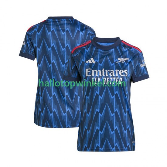 Arsenal Voetbalshirt Dames Uit Tenue 2025-2026 Korte Mouw