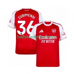 Arsenal Voetbalshirt Zubimendi 36 Heren Thuis Tenue 2025-2026 Korte Mouw