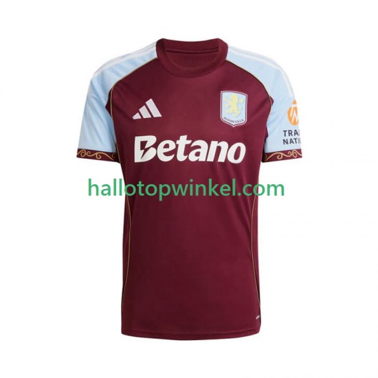 Aston Villa Voetbalshirt Heren Thuis Tenue 2025-2026 Korte Mouw
