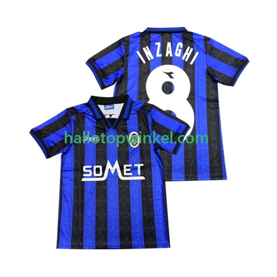 Atalanta Voetbalshirt INZAGHI 8 1996 1997 Heren Thuis Tenue Korte Mouw