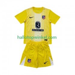 Atlético Madrid Voetbalshirt Doelman Kleuters/Kids Thuis Tenue 2025-2026 Korte Mouw