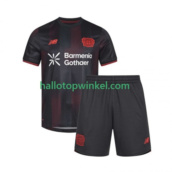 Bayer 04 Leverkusen Voetbalshirt Kleuters/Kids Thuis Tenue 2025-2026 Korte Mouw