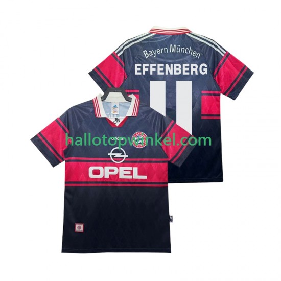 FC Bayern München Voetbalshirt Effenberg 11 1997 Retro Heren Thuis Tenue 1999 Korte Mouw