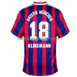 FC Bayern München Voetbalshirt Klinsmann 18 1995 1997 Retro Heren Thuis Tenue Korte Mouw