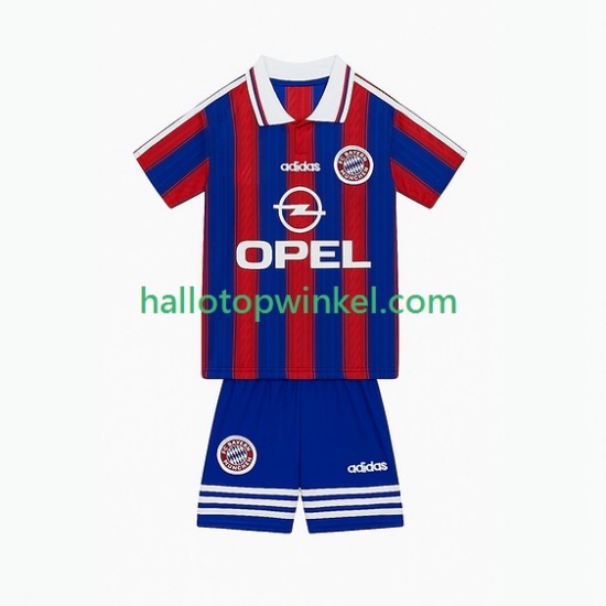 FC Bayern München Voetbalshirt 1995 1997 Retro Kleuters/Kids Thuis Tenue Korte Mouw