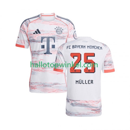 FC Bayern München Voetbalshirt Thomas Muller 25 Heren Uit Tenue 2025-2026 Korte Mouw