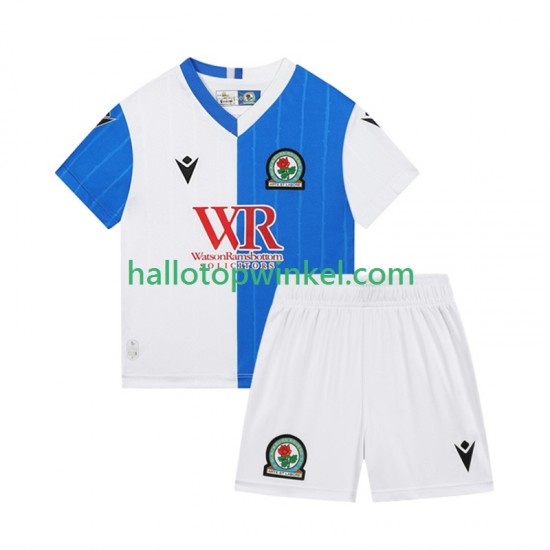 Voetbalshirt Blackburn Rovers Kleuters/Kids Thuis Tenue 2025-2026 Korte Mouw