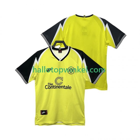 Borussia Dortmund Voetbalshirt 1995 1996 Retro Heren Thuis Tenue Korte Mouw