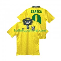 Brazilië Voetbalshirt CARECA 9 1991 1993 Retro Heren Thuis Tenue Korte Mouw