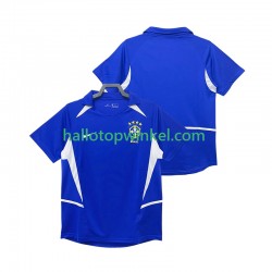 Brazilië Voetbalshirt 2002 Retro Heren Uit Tenue Korte Mouw