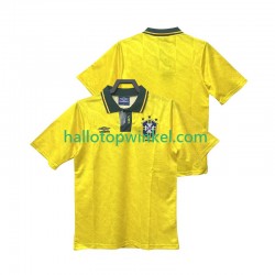 Brazilië Voetbalshirt 1991 1993 Retro Heren Thuis Tenue Korte Mouw