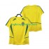 Brazilië Voetbalshirt 2002 Retro Heren Thuis Tenue Korte Mouw