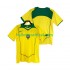 Brazilië Voetbalshirt Retro Heren Thuis Tenue 2004 Korte Mouw