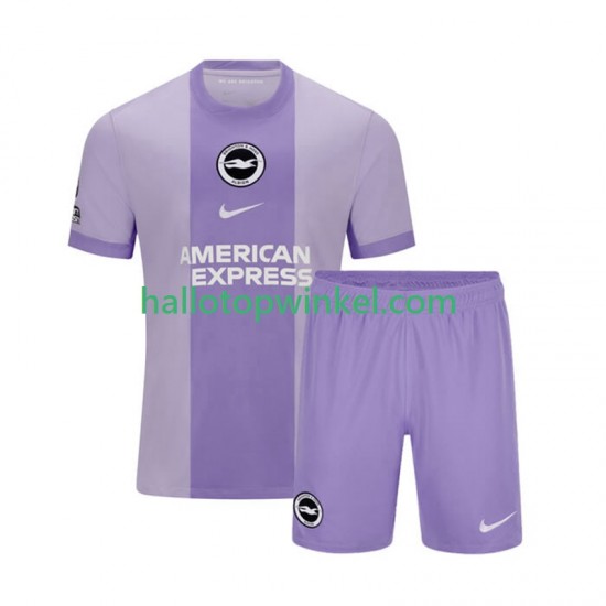 Brighton & Hove Albion Voetbalshirt Kleuters/Kids Uit Tenue 2025-2026 Korte Mouw