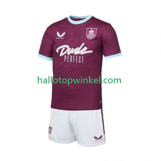 Voetbalshirt Burnley Kleuters/Kids Thuis Tenue 2025-2026 Korte Mouw