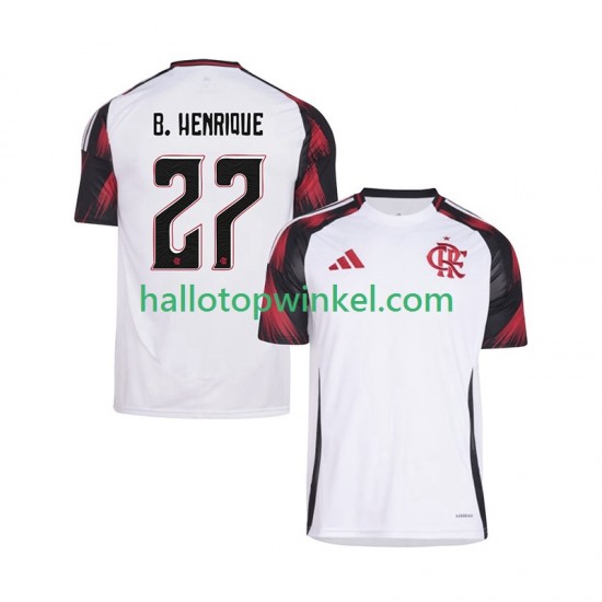 CR Flamengo Voetbalshirt Bruno Henrique 27 Heren Uit Tenue 2025-2026 Korte Mouw