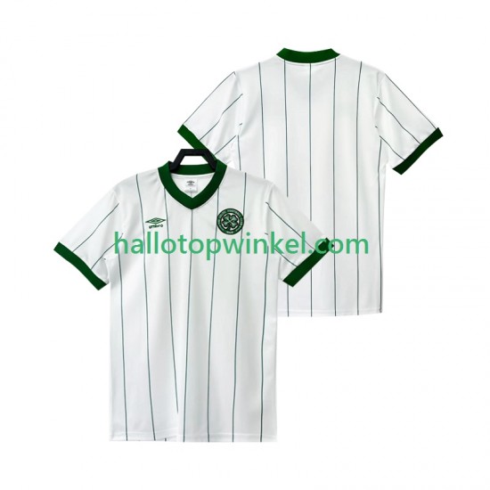 Celtic Voetbalshirt FC 1982 1983 Retro Heren Uit Tenue Korte Mouw