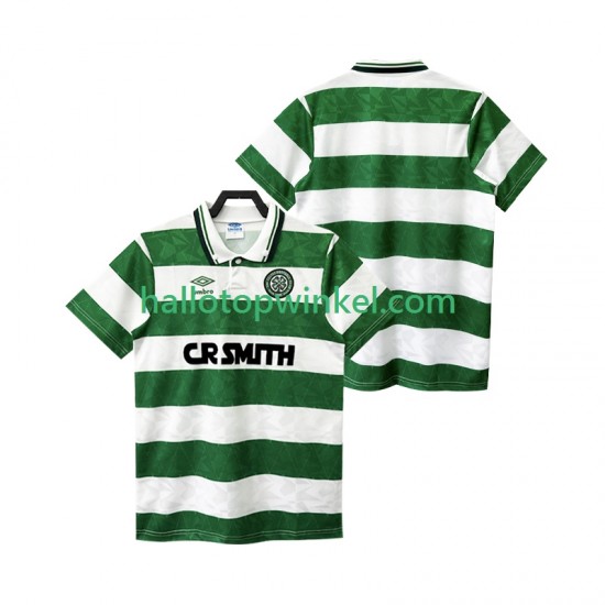 Celtic Voetbalshirt FC 1989 1990 Retro Heren Derde Tenue Korte Mouw