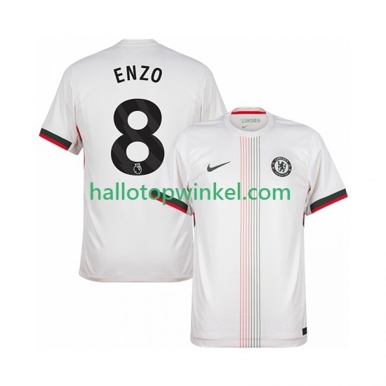 Chelsea Voetbalshirt Enzo Fernandez 8 Heren Uit Tenue 2025-2026 Korte Mouw