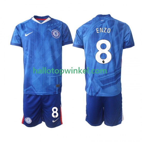 Chelsea Voetbalshirt Enzo Fernandez 8 Kleuters/Kids Thuis Tenue 2025-2026 Korte Mouw