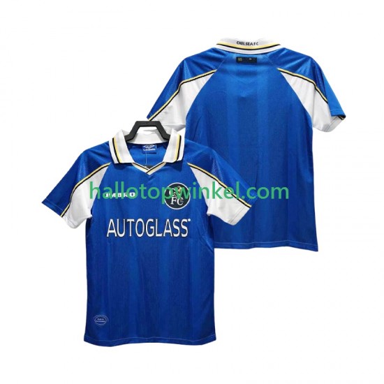 Chelsea Voetbalshirt 1997 Retro Heren Thuis Tenue 1999 Korte Mouw