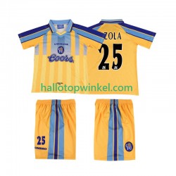 Chelsea Voetbalshirt ZOLA 25 1995 1997 Retro Kleuters/Kids Uit Tenue Korte Mouw