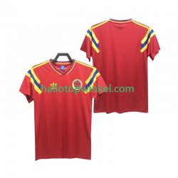 Colombia Voetbalshirt 1990 Retro Heren Uit Tenue Korte Mouw
