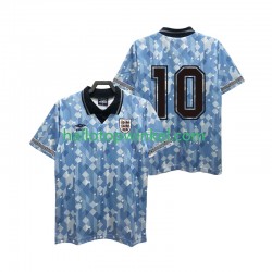 Engeland Voetbalshirt 10 1990 Retro Heren Derde Tenue Korte Mouw
