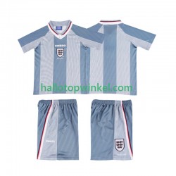 Engeland Voetbalshirt 1996 Retro Kleuters/Kids Uit Tenue Korte Mouw