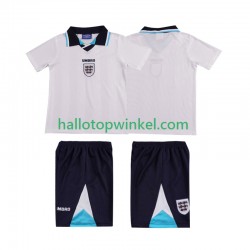 Engeland Voetbalshirt 1996 Retro Kleuters/Kids Thuis Tenue Korte Mouw