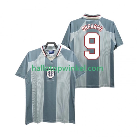 Engeland Voetbalshirt SHEARER 9 1996 Retro Heren Uit Tenue Korte Mouw