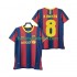 FC Barcelona Voetbalshirt A INIESTA 8 Retro Heren Thuis Tenue 2011 2010 Korte Mouw