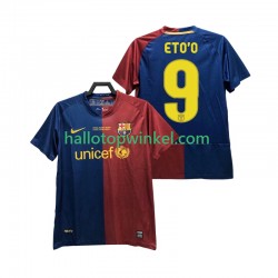 FC Barcelona Voetbalshirt ETO O 9 Champions League 2009 Retro Heren Thuis Tenue 2008 Korte Mouw