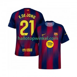 FC Barcelona Voetbalshirt Frenkie de Jong 21 Heren Thuis Tenue 2025-2026 Korte Mouw