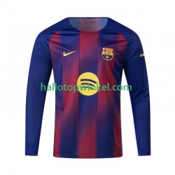 FC Barcelona Voetbalshirt Heren Thuis Tenue 2025-2026 Lange Mouw