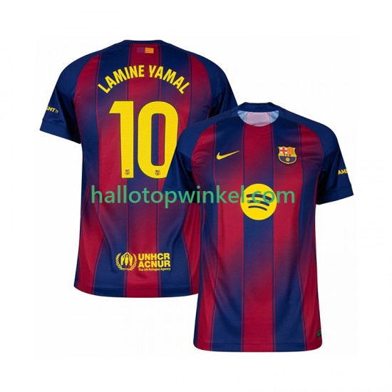 FC Barcelona Voetbalshirt Lamine Yamal 10 Heren Thuis Tenue 2025-2026 Korte Mouw