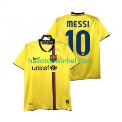 FC Barcelona Voetbalshirt Lionel Messi 10 2009 Retro Heren Uit Tenue 2008 Korte Mouw