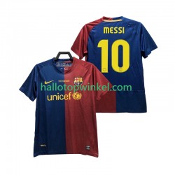 FC Barcelona Voetbalshirt Lionel Messi 10 Champions League 2009 Retro Heren Thuis Tenue 2008 Korte Mouw