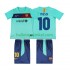 FC Barcelona Voetbalshirt Lionel Messi 10 Retro Kleuters/Kids Uit Tenue 2011 2010 Korte Mouw