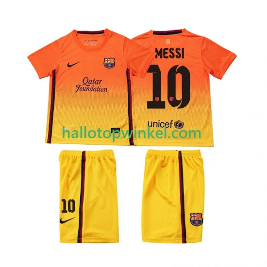 FC Barcelona Voetbalshirt Lionel Messi 10 2012 2013 Retro Kleuters/Kids Uit Tenue Korte Mouw