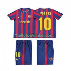 FC Barcelona Voetbalshirt Lionel Messi 10 2009 Retro Kleuters/Kids Thuis Tenue 2010 Korte Mouw