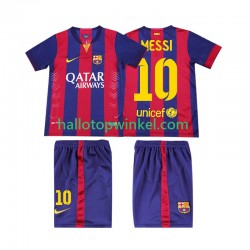 FC Barcelona Voetbalshirt Lionel Messi 10 2014 2015 Retro Kleuters/Kids Thuis Tenue Korte Mouw