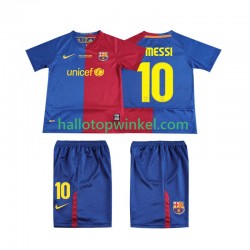 FC Barcelona Voetbalshirt Lionel Messi 10 Champions League 2009 Retro Kleuters/Kids Thuis Tenue 2008 Korte Mouw